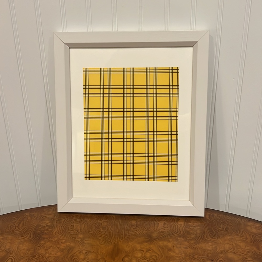 Clueless Plaid Framed Art Print